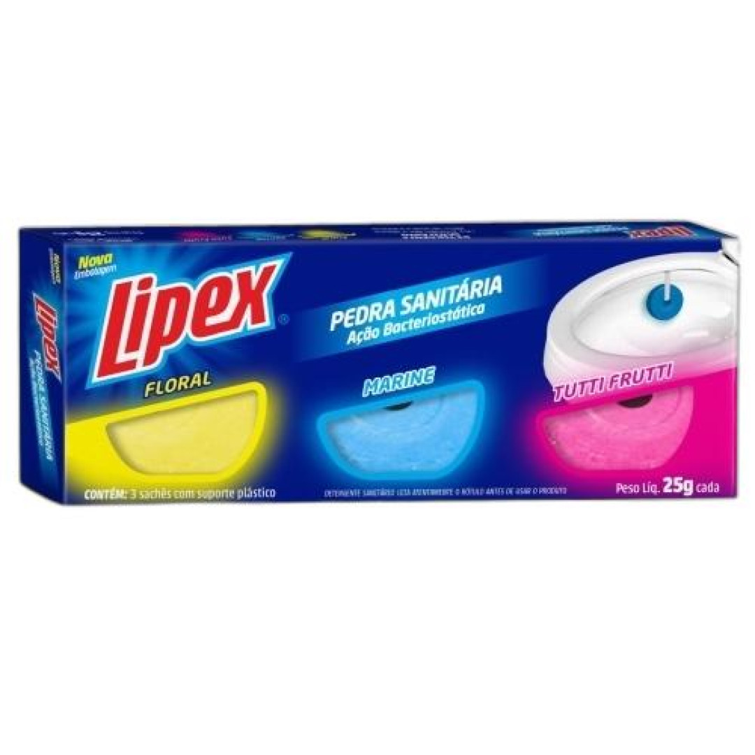 Detalhes do produto Pedra Sanitaria (3Un) Lipex Misto