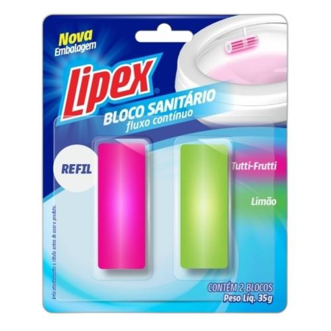 Detalhes do produto Bloco Sanitario Refil 35Gr Lipex Misto