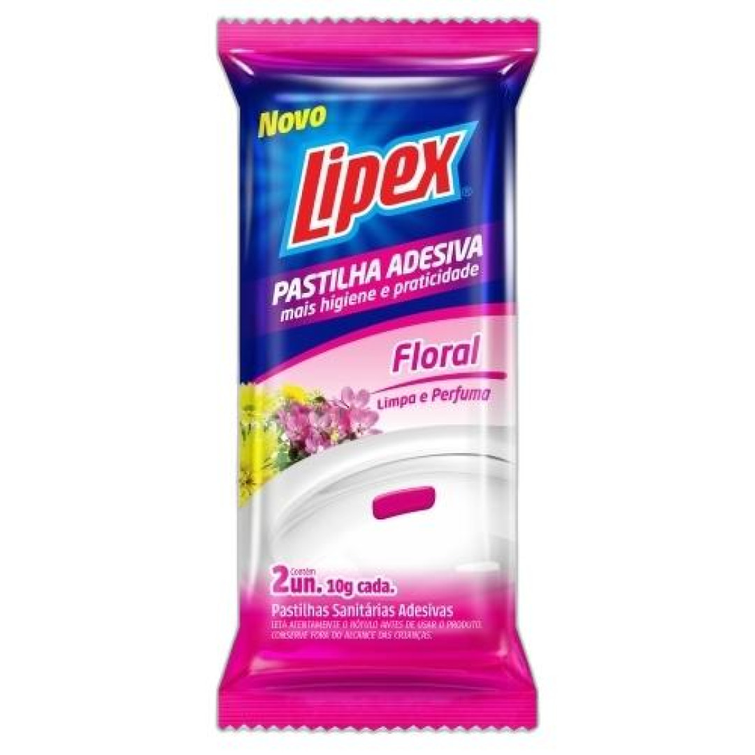 Detalhes do produto Past Sanit Adesiva 2Un Lipex Floral