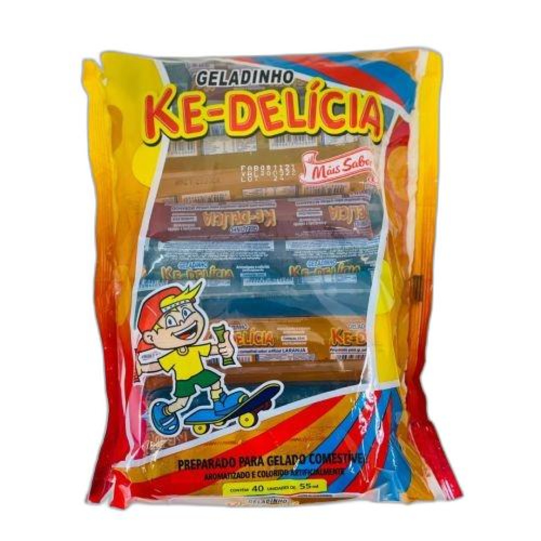 Detalhes do produto Geladinho Ke-Delicia 40X55Ml Kaxuxa Sortido