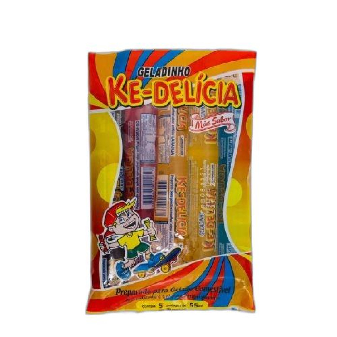 Detalhes do produto Geladinho Ke-Delicia 05X55Ml Kaxuxa Sortidos