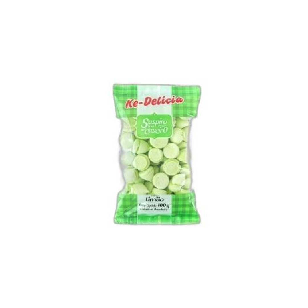 Detalhes do produto Suspiro Ke-Delicia Caseiro 100Gr Kaxuxa Limao