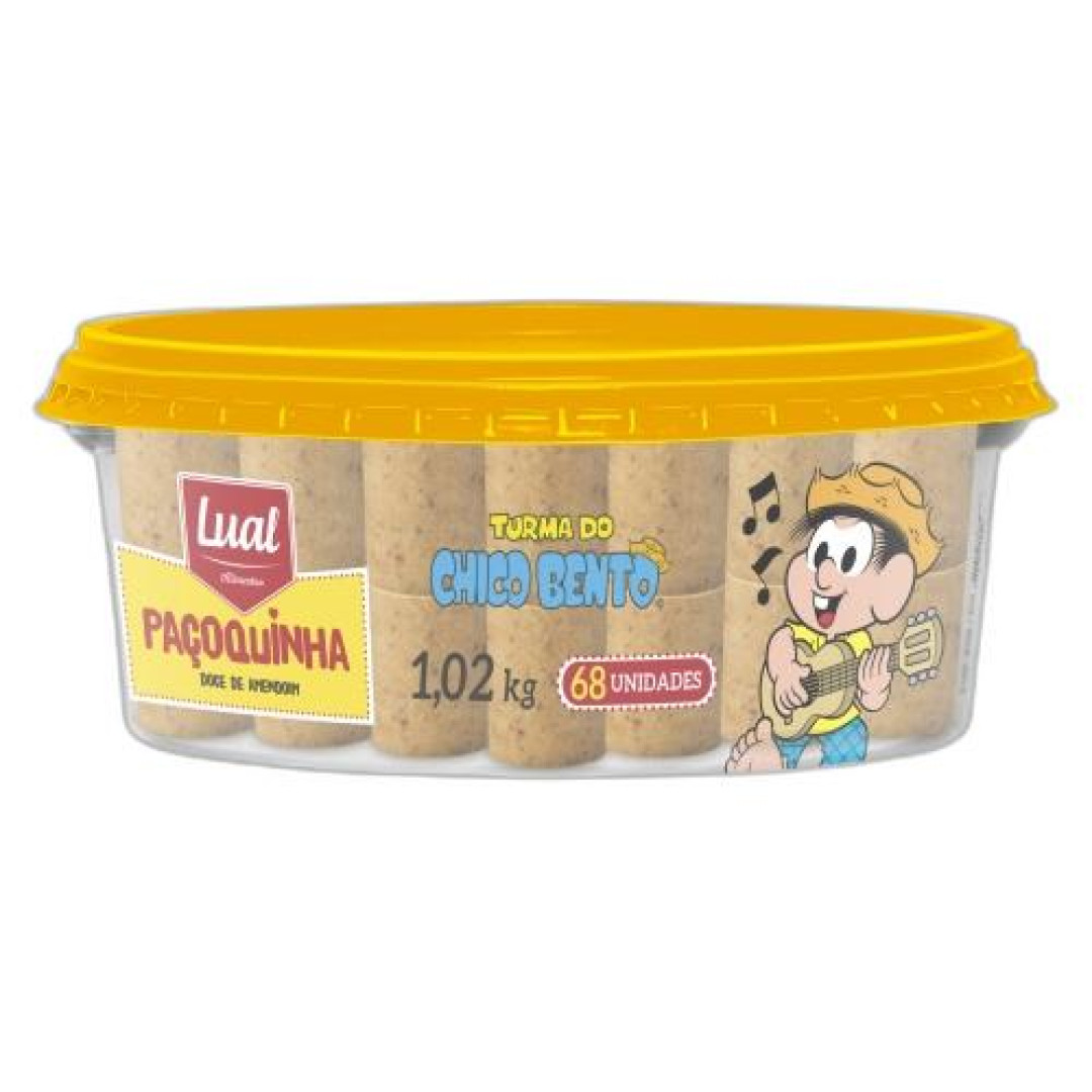 Detalhes do produto Pacoca C.bento Rolha Pt 68X15Gr Lual Amendoim