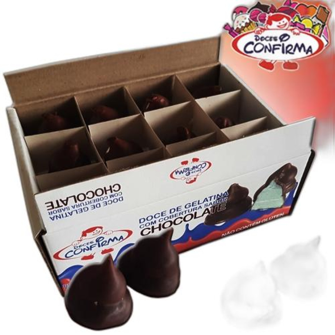Detalhes do produto Doce Gelatina Dp 24X14Gr Confirma Chocolate