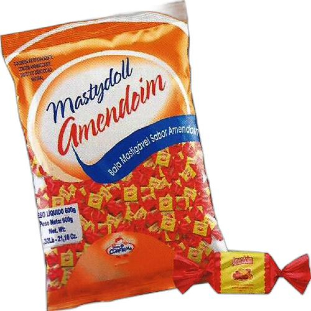 Detalhes do produto Bala Mast Mastydoll Pc 600Gr Confirma Amendoim