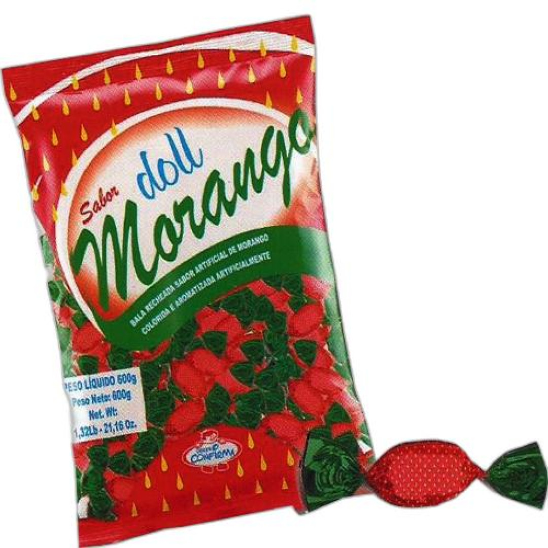 Detalhes do produto Bala Dura Rech Bebi Doll 600Gr Confirma Morango