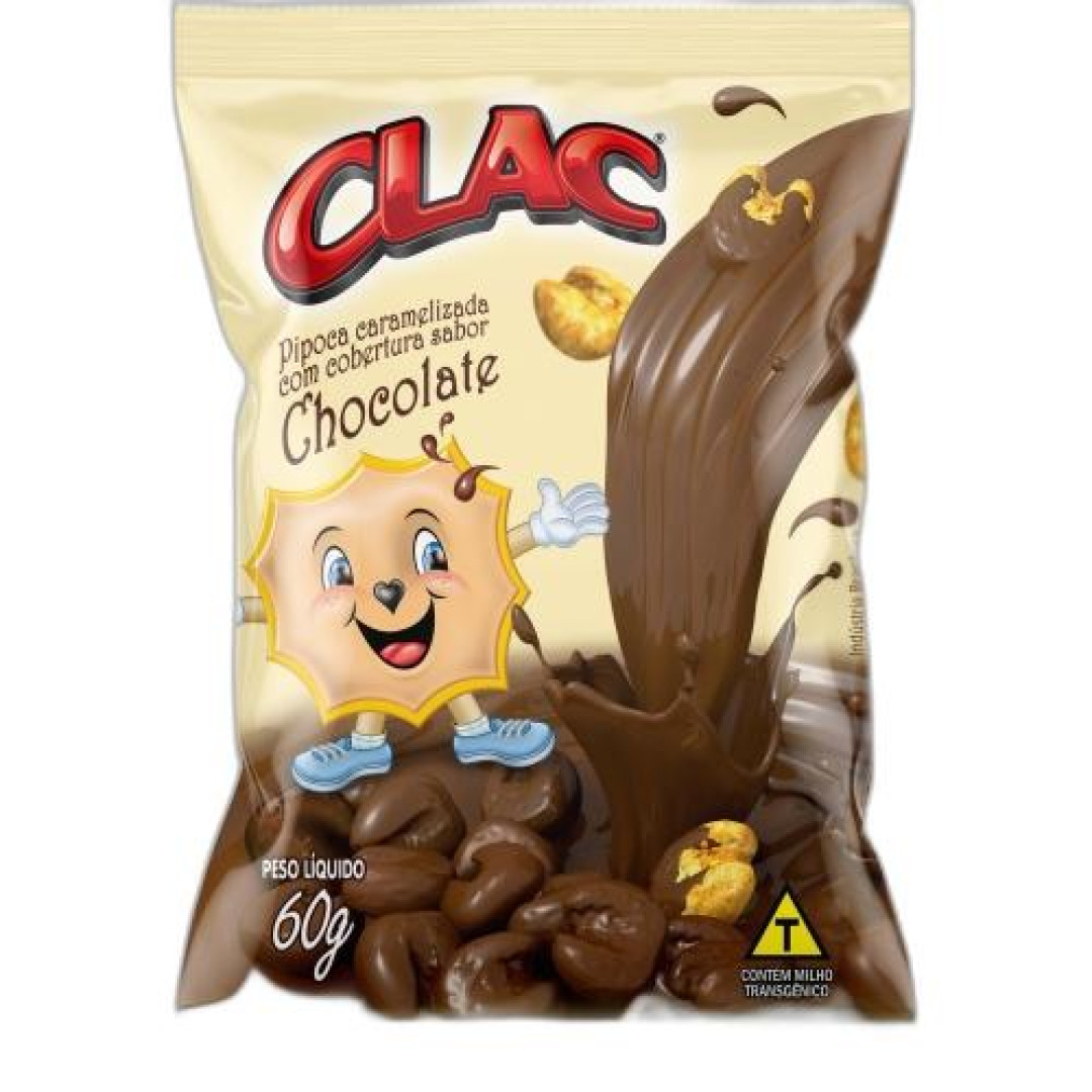 Detalhes do produto Pipoca Caramelizada 60Gr Clac Cober C Chocol