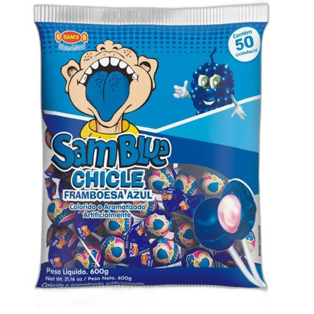 Detalhes do produto Pirl Sam Blue 50Un Sams Framboesa