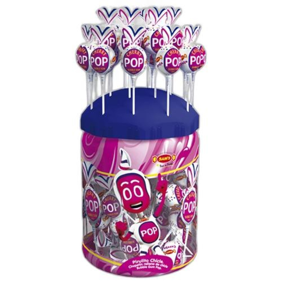 Detalhes do produto Pirl Cherry Pop Expositor 100Un Sams Cereja