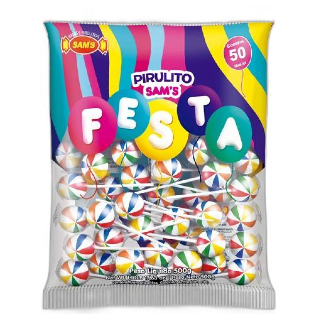 Detalhes do produto Pirl Festa 50Un Sams Frutas