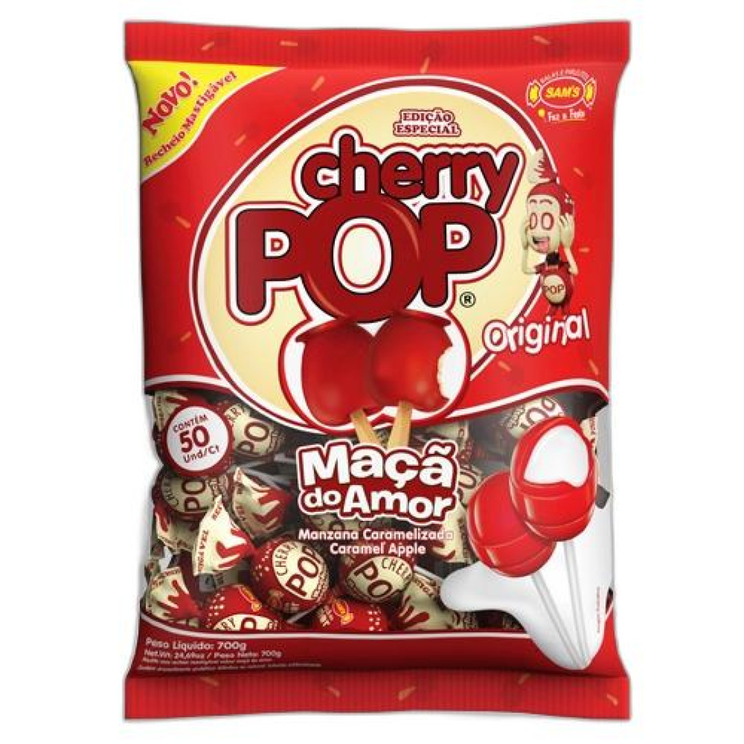 Detalhes do produto Pirl Mast Rech Cherry Pop 50Un Sams Maca Do Amor