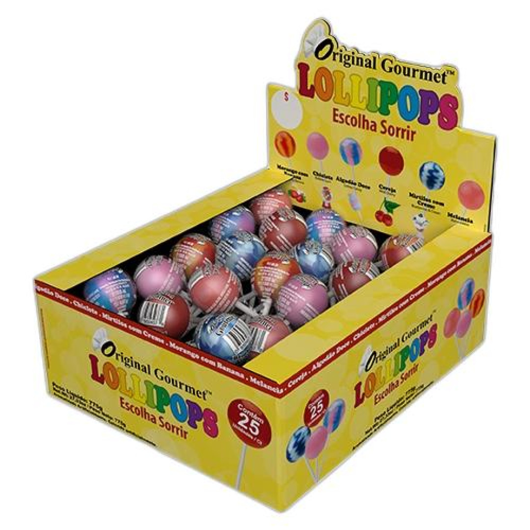 Detalhes do produto Pirl Lollipops 25Un Sams Mix