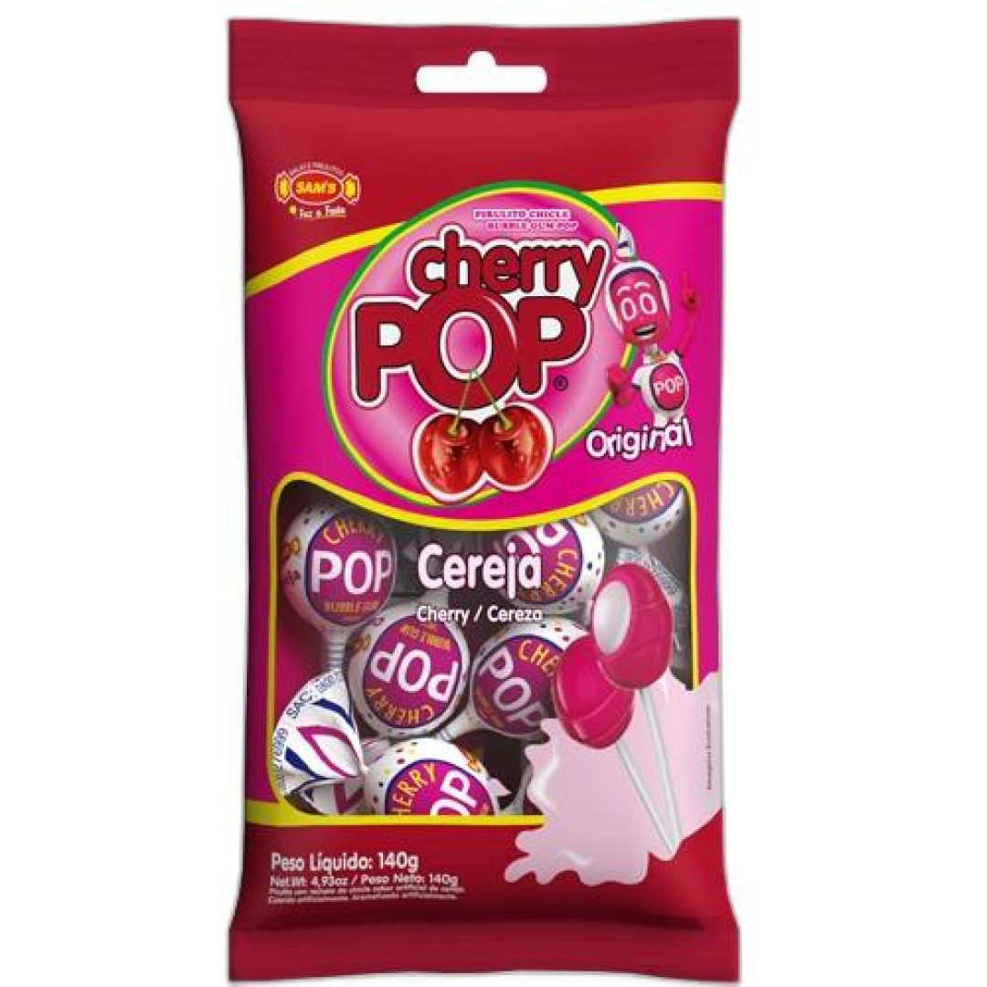 Detalhes do produto Pirl Pop 140Gr Sams Cereja