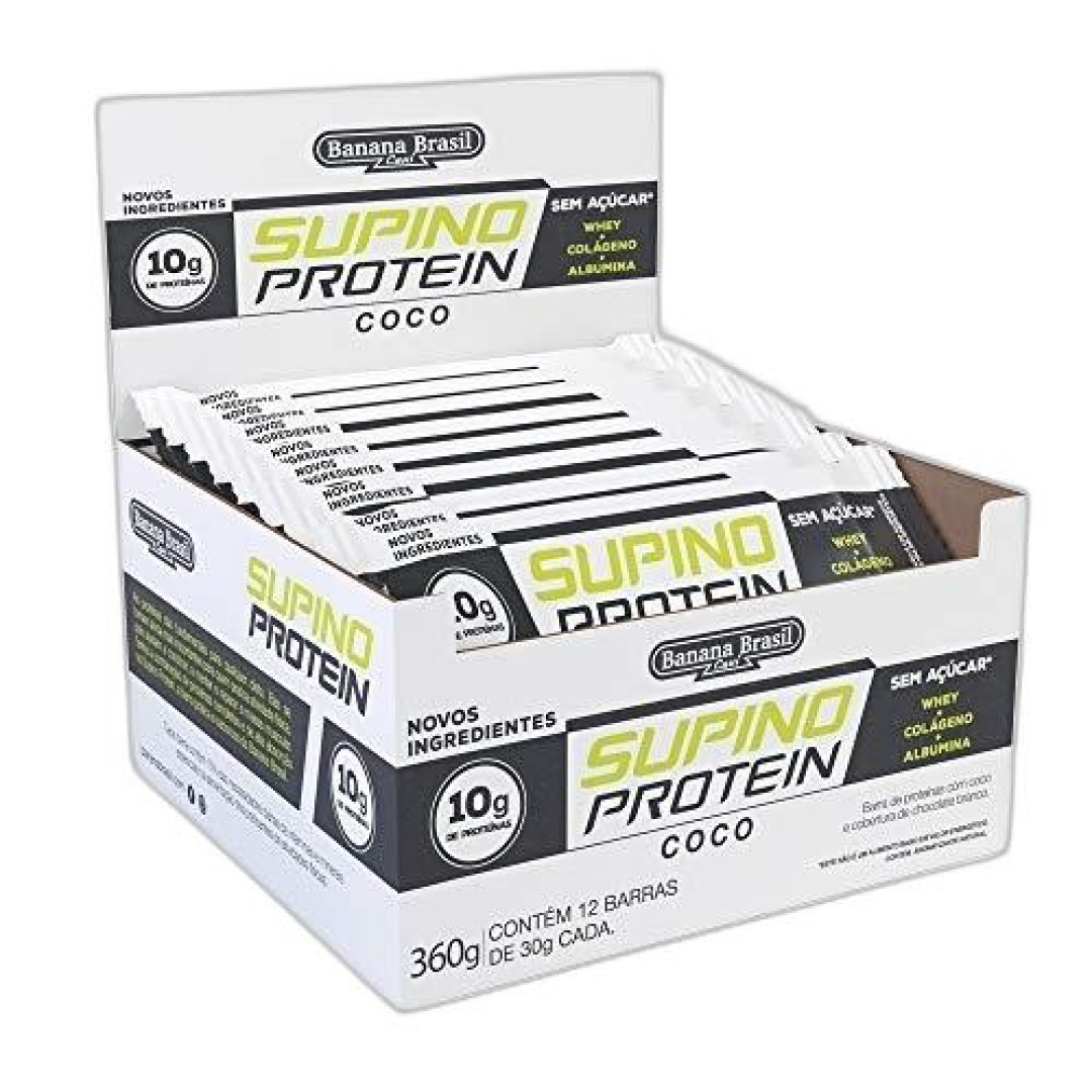 Detalhes do produto Barra Cob Choc Protein Supino 30Gr Banan Coco.choc
