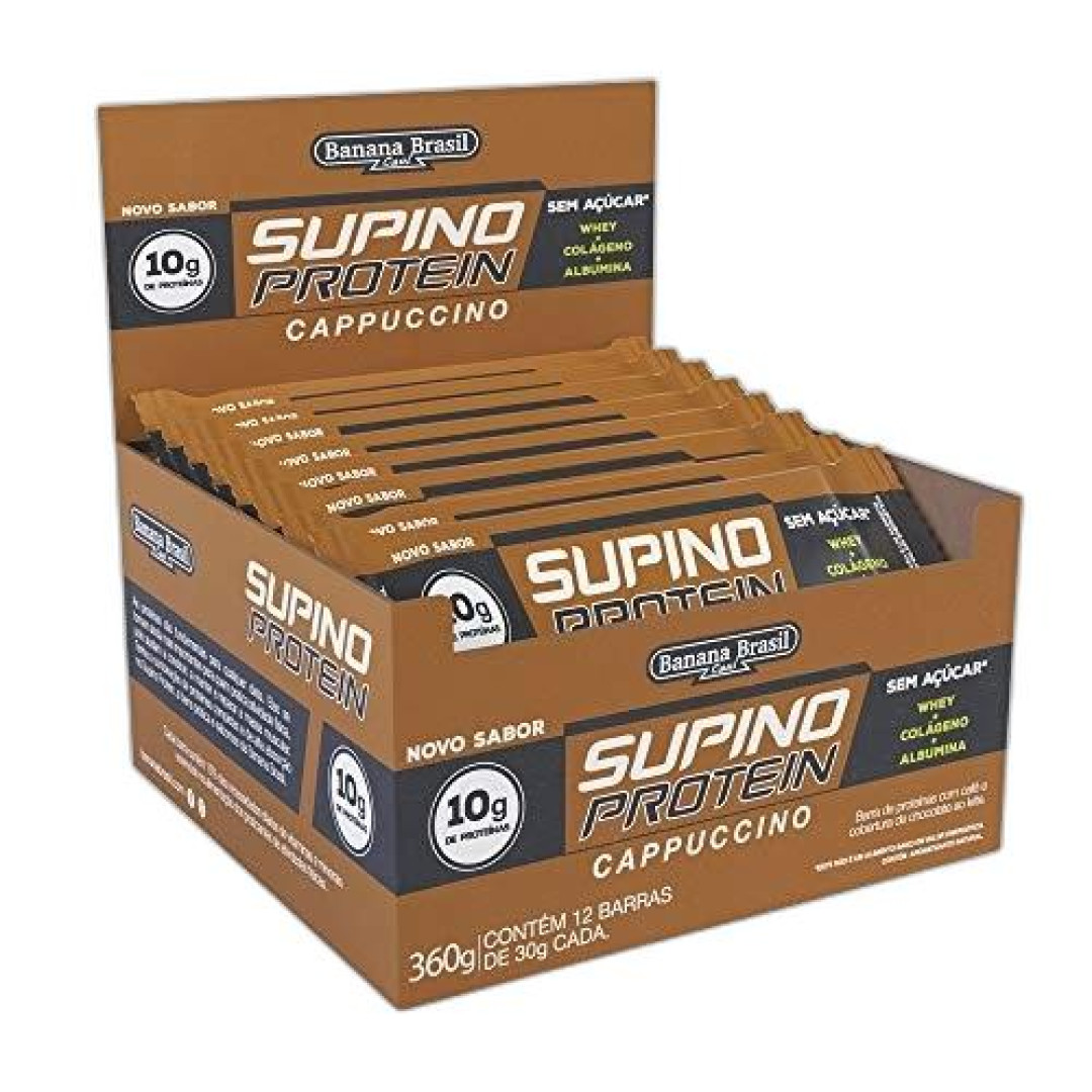 Detalhes do produto Barra Cob Choc Protein Supino 30Gr Banan Capuccino
