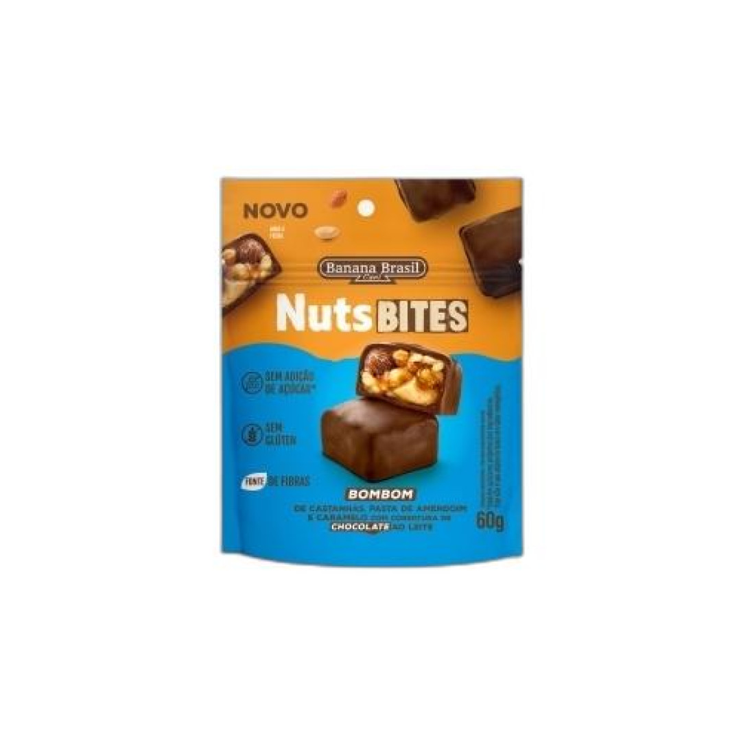 Detalhes do produto Snack Nutsbites 60Gr Banana Brasil Pasta Amen.choc