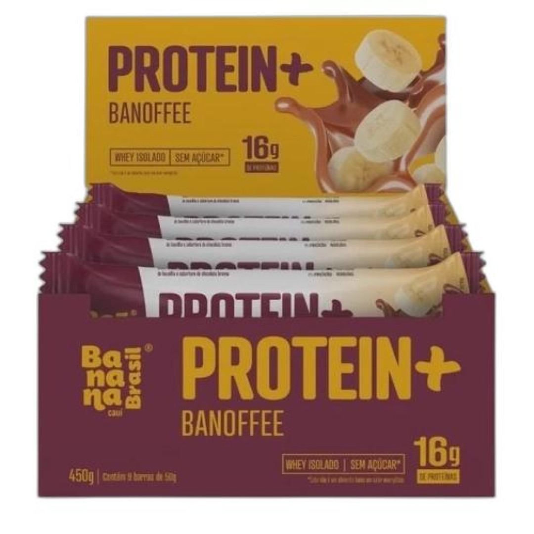 Detalhes do produto Barra Proteina 09X50G Banana Brasil Banoffee