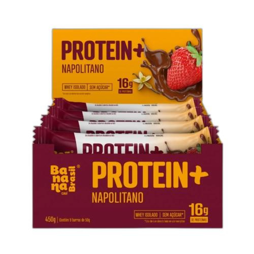 Detalhes do produto Barra Proteina 09 X 50G Banana Brasil Napolitano