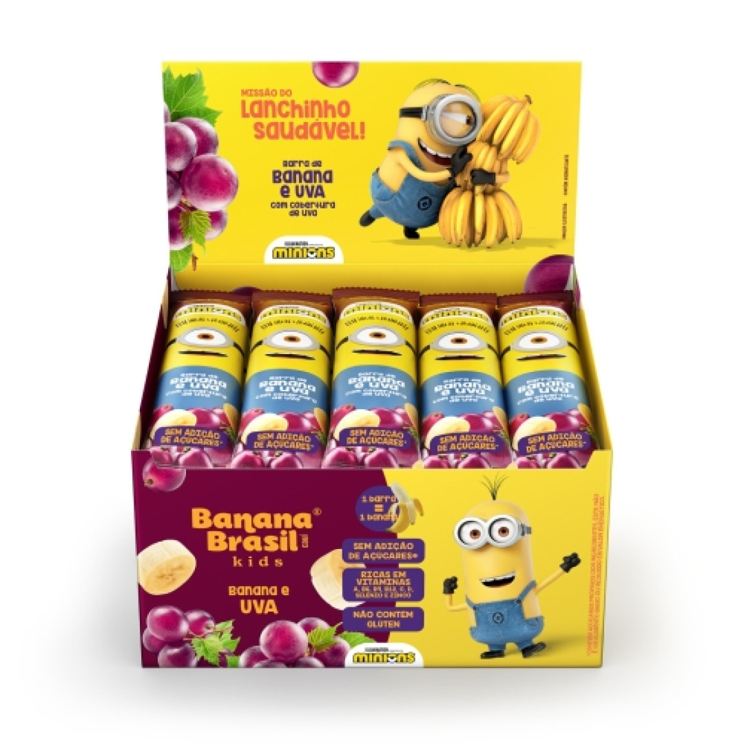 Detalhes do produto Barra Frutas Kids 22Gr Banana Brasil Banana.uva