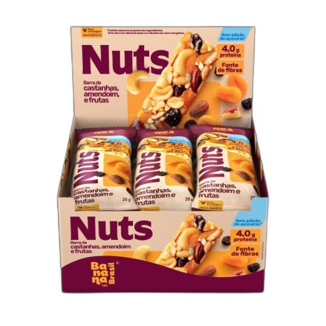 Detalhes do produto Barra De Castanhas Nuts 25Gr Banana B Amend.fr Verm