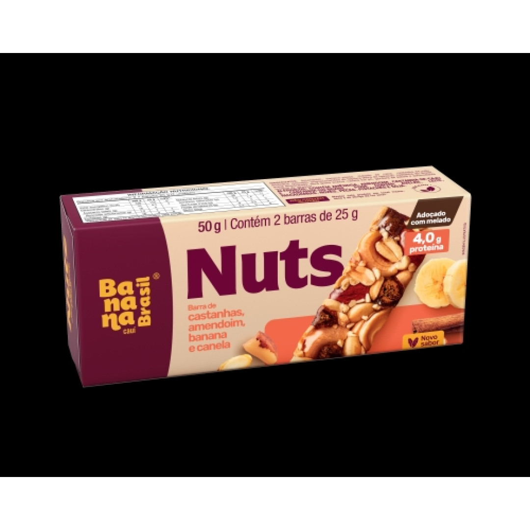 Detalhes do produto Barra De Castanhas Nuts 2X25Gr Banana B Amend.banana.ca