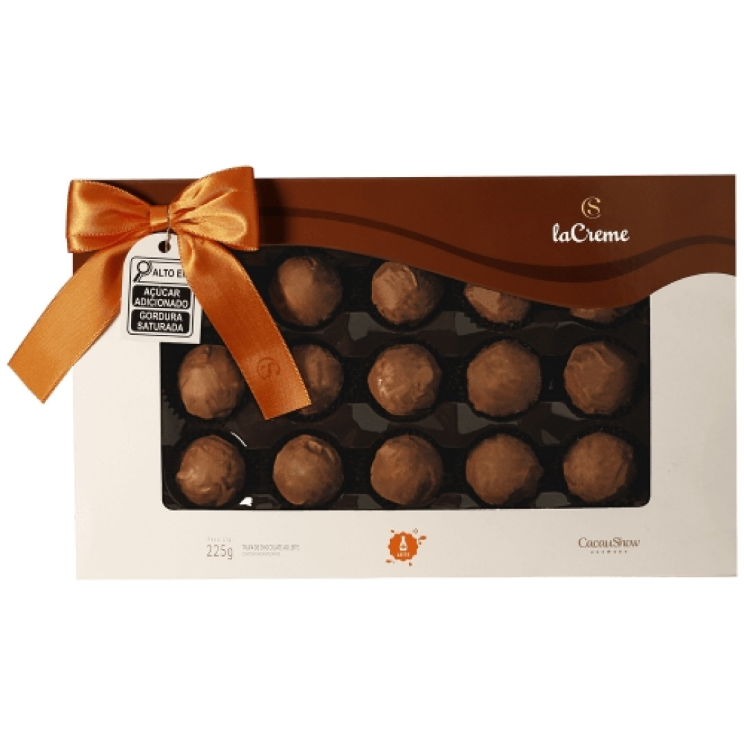 Detalhes do produto Cx De Bombons Lacreme 225Gr Cacau Show Trufas