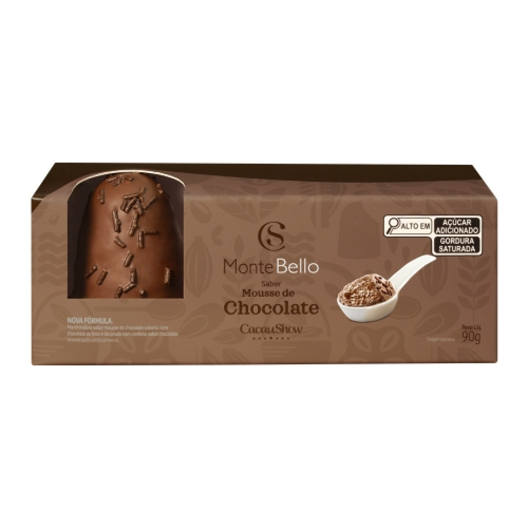 Detalhes do produto Marshmallow Montebello 90G Cacau Show Mousse Choc