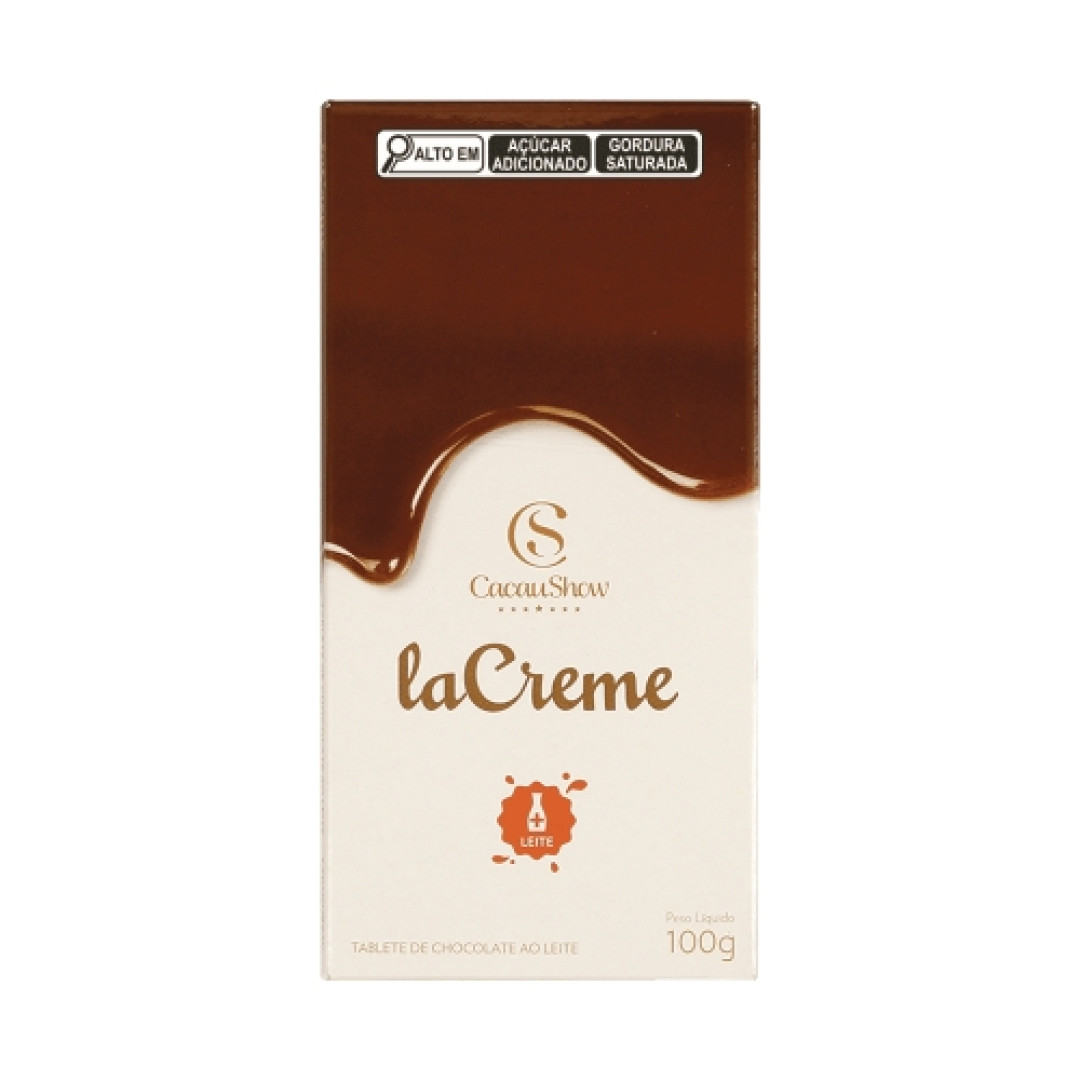 Detalhes do produto Choc Lacreme 100Gr Cacau Show Ao Leite