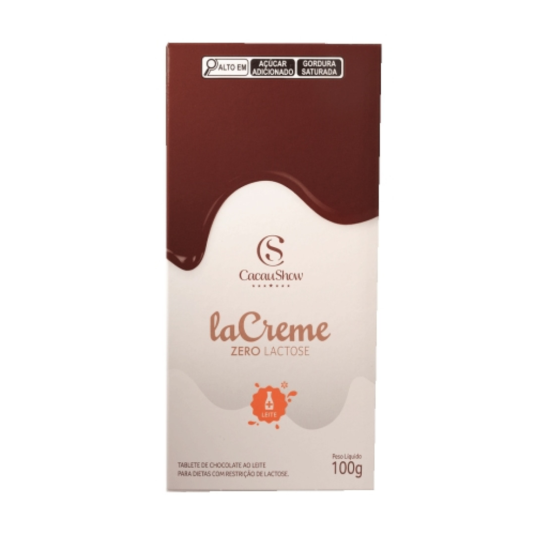 Detalhes do produto Choc Lacreme 100Gr Cacau Show Zero Lactose