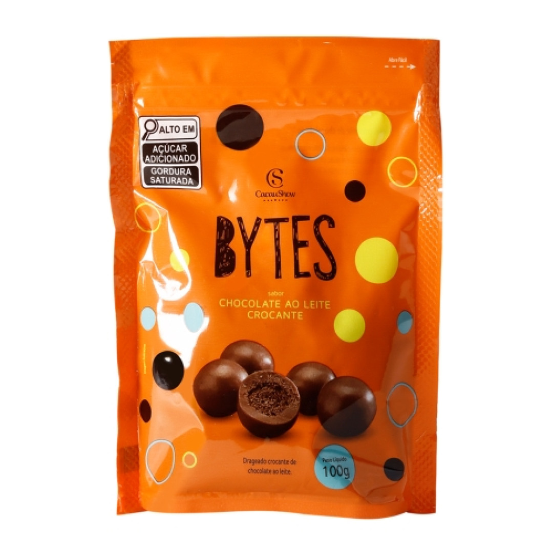 Detalhes do produto Drageado Bytes 100Gr Cacau Show  Chocolate