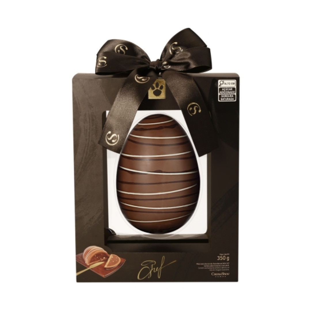 Detalhes do produto Ovo Pascoa Meia Casca 350Gr Cacau Show Brownie