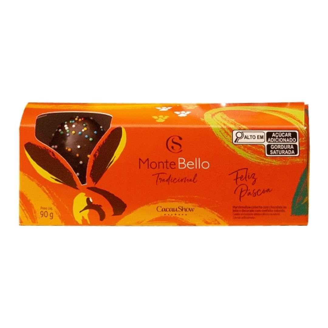 Detalhes do produto Marshmallow Pascoa Montebello 90G Cacau Tradicional