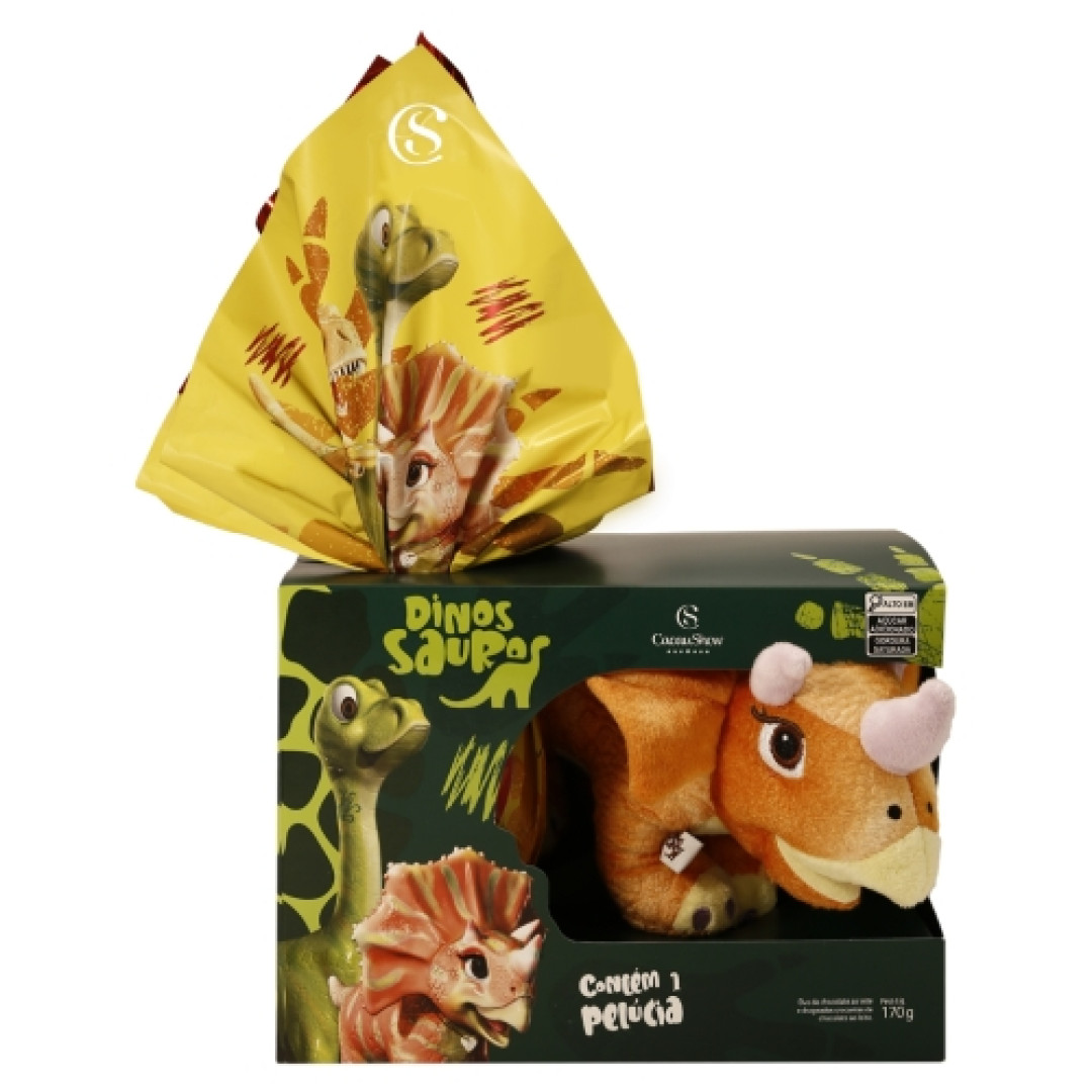Detalhes do produto Ovo Pascoa Dinossauro Darla Pelucia 170G Ao Leite