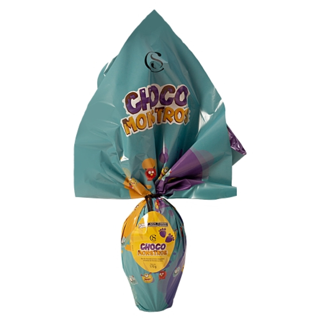 Detalhes do produto Ovo Pascoa Chocomonstros 170Gr Cacau Sho Ao Leite