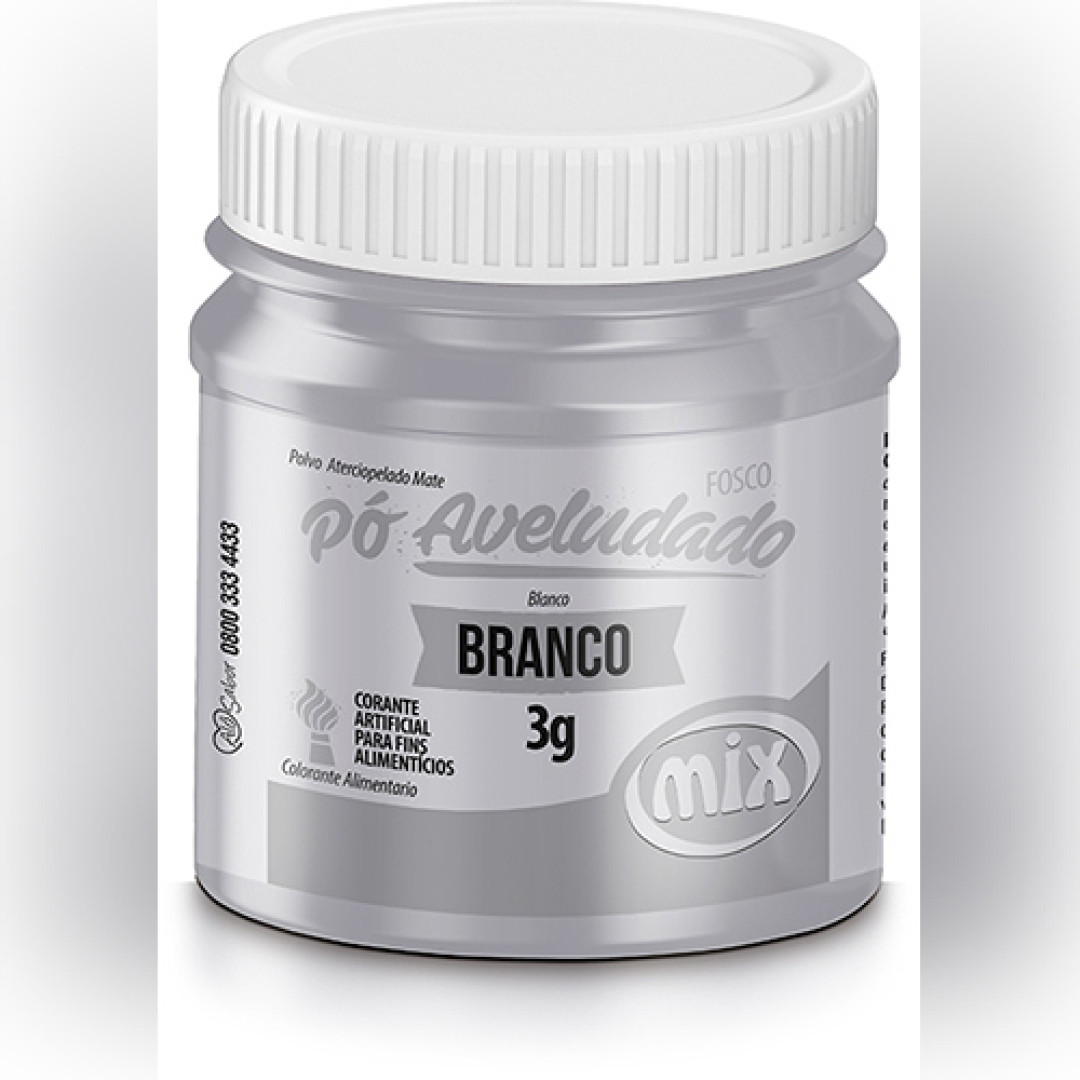 Detalhes do produto X Corante Po Aveludado 3Gr Mix Branco