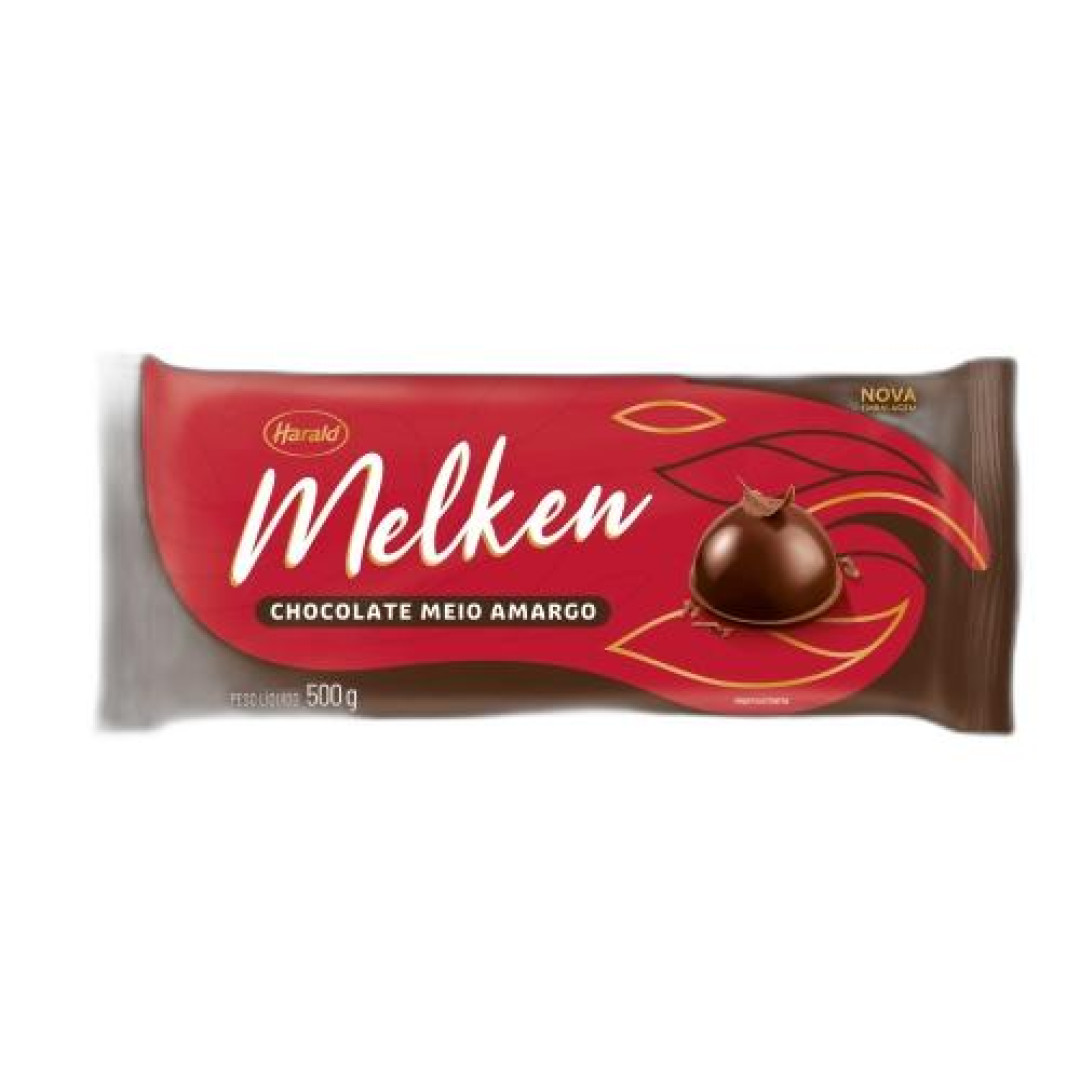 Detalhes do produto Choc Melken 500Gr Harald Meio Amargo