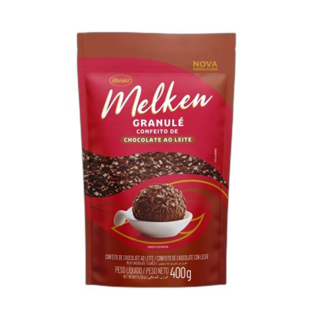 Detalhes do produto Confeito Melken Granule 400Gr Harald Ao Leite