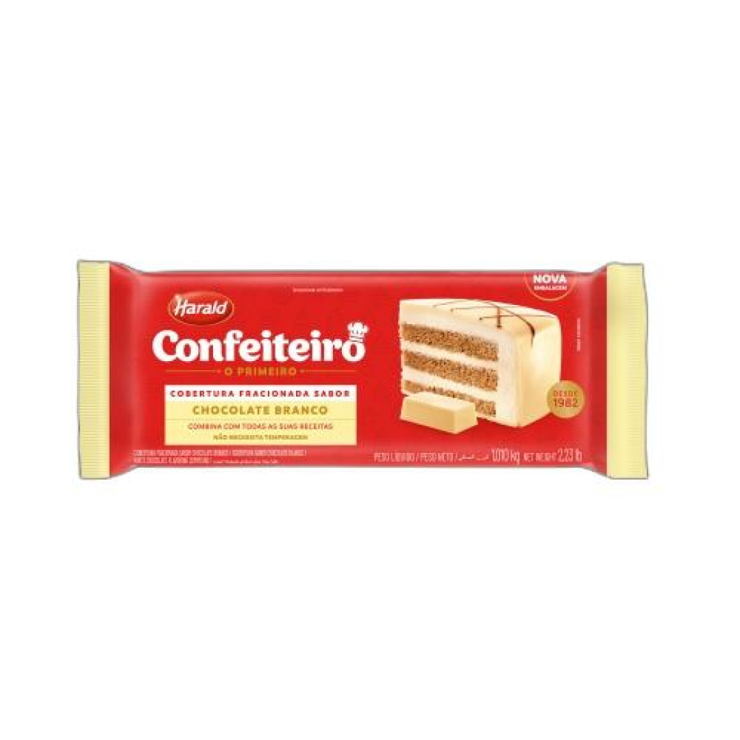 Detalhes do produto Cobert Frac Confeit 1,01Kg Harald Choc Bco