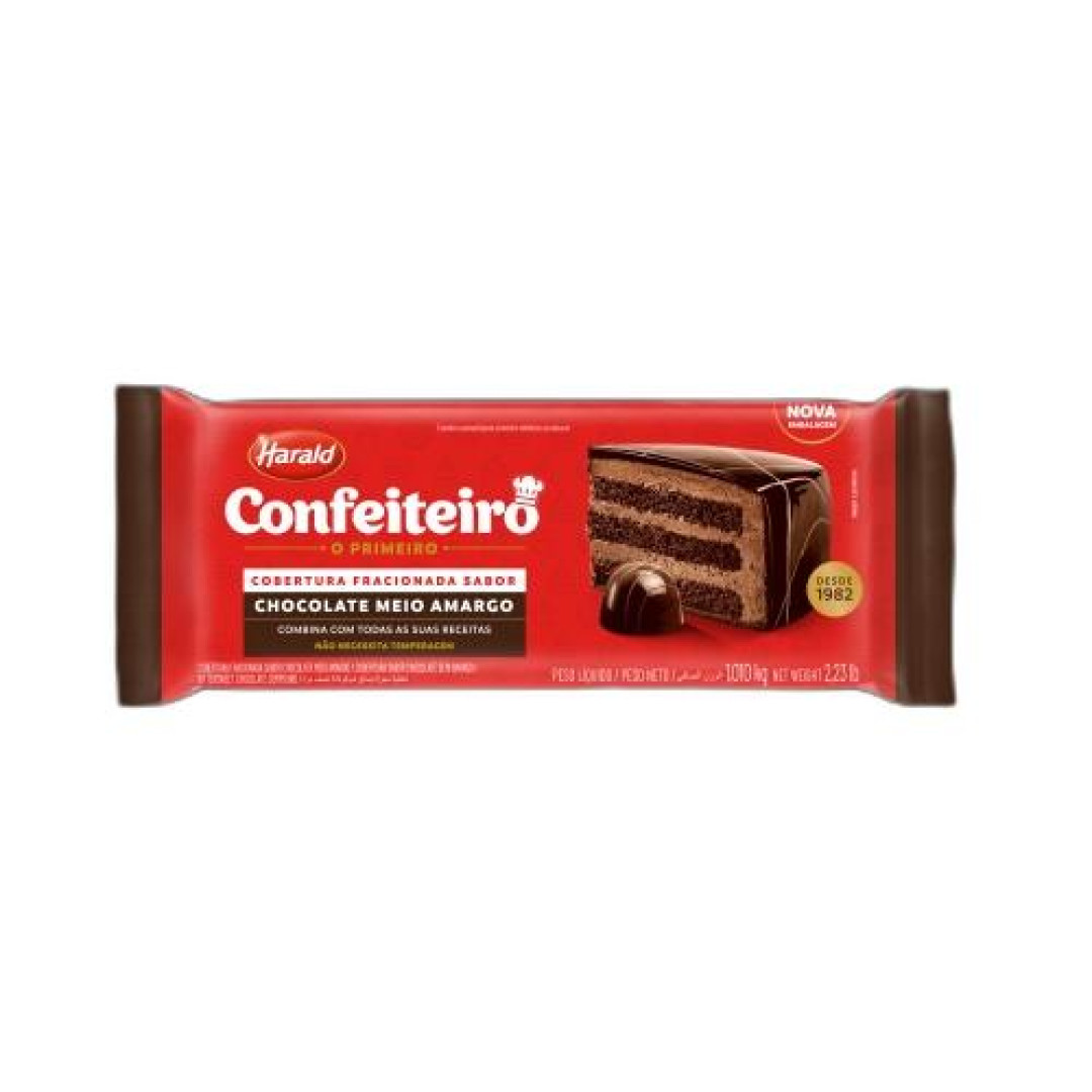 Detalhes do produto Cobert Frac Confeit 1,01Kg Harald Meio Amargo
