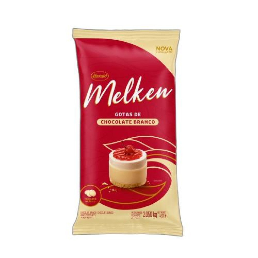 Detalhes do produto Cobert Gotas Melken 2,05Kg Harald Choc Bco