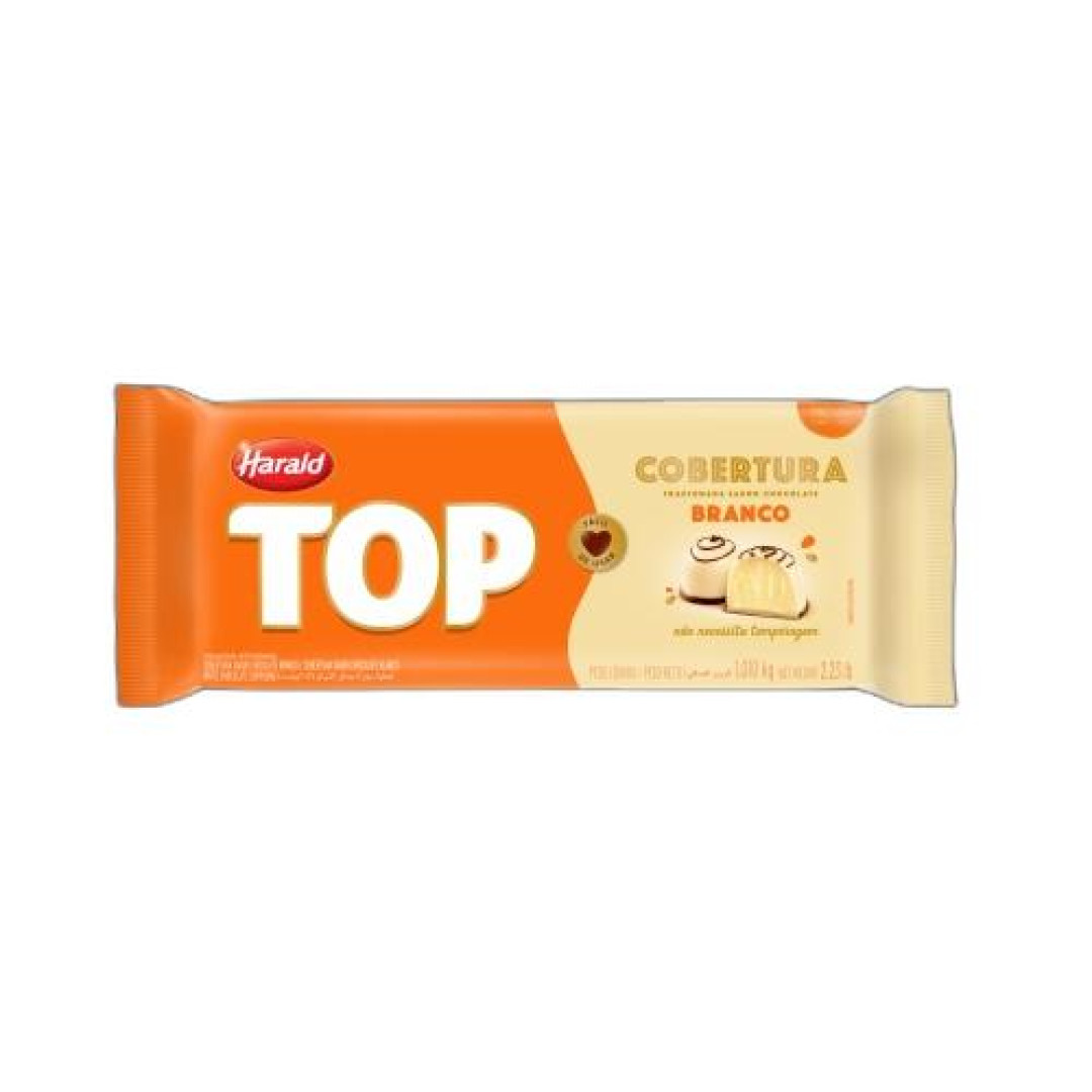 Detalhes do produto Cobert Frac Top 1,01Kg Harald Choc Bco