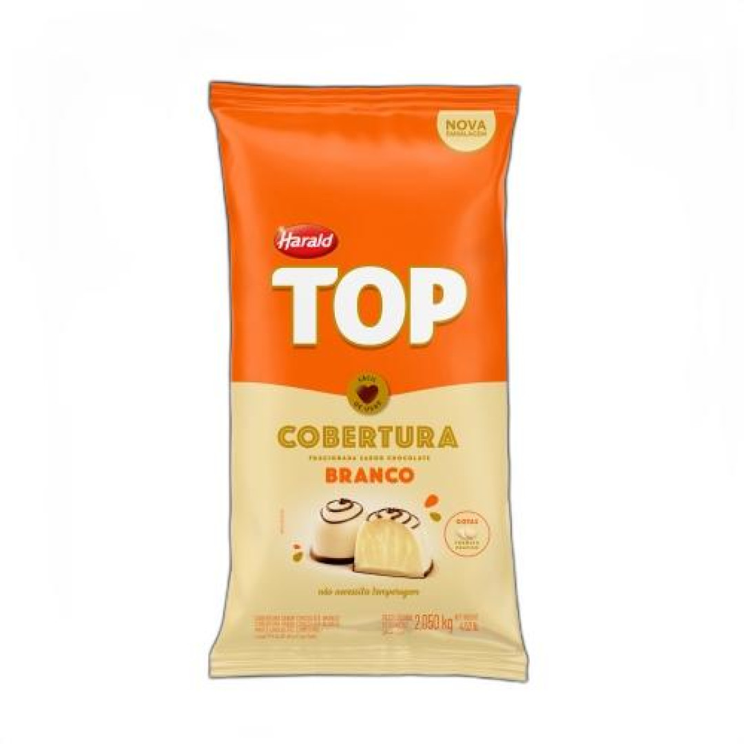 Detalhes do produto Cobert Frac Gotas Top 2,05Kg Harald Choc Bco
