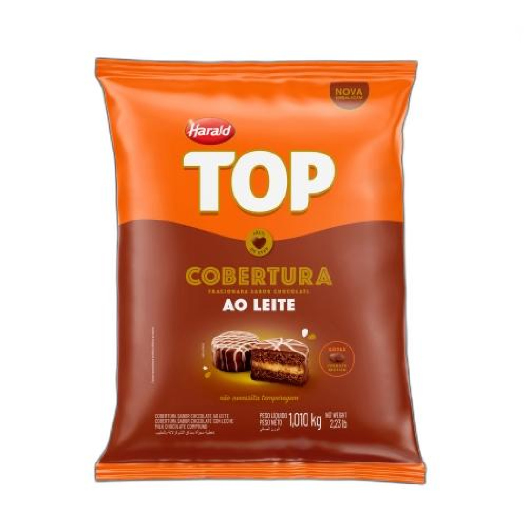 Detalhes do produto Cobert Frac Gotas Top 1,01Kg Harald Ao Leite