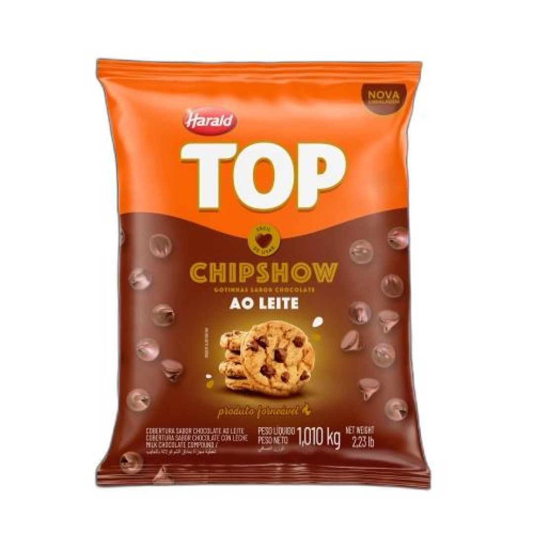 Detalhes do produto Cobert Frac Gotas Top Chipshow 1,01Kg Ha Ao Leite