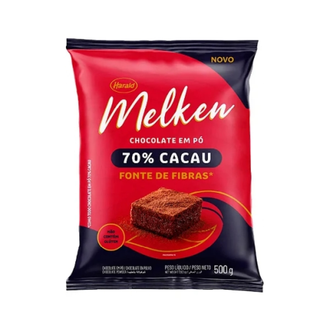 Detalhes do produto Choc Po 70% Melken 500Gr Harald .