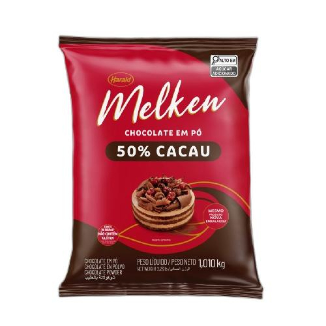 Detalhes do produto Choc Po 50% Cacau Melken 1,01Kg Harald .