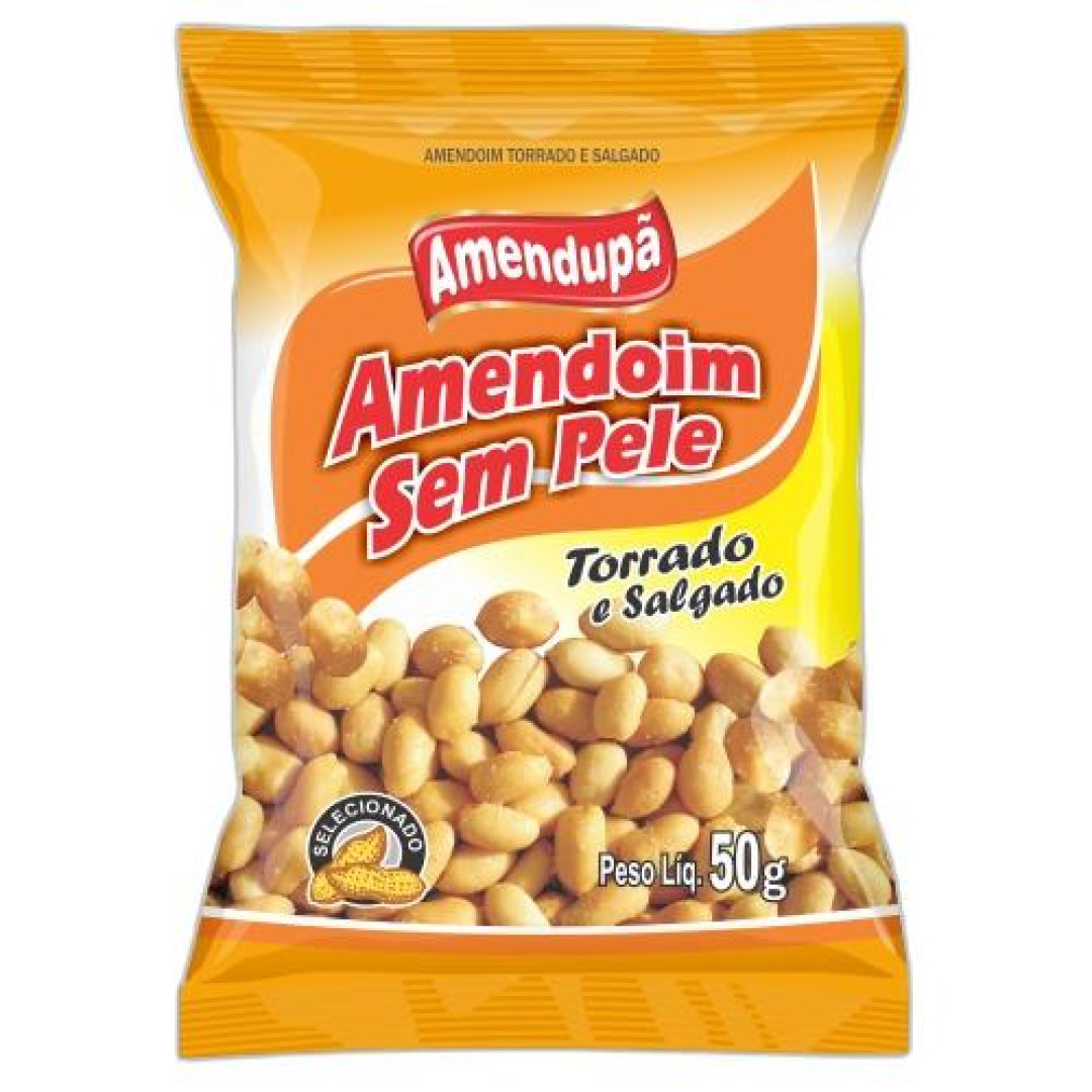 Detalhes do produto Amend Torrado Sem Pele 30X50Gr Amendupa Sem Pele