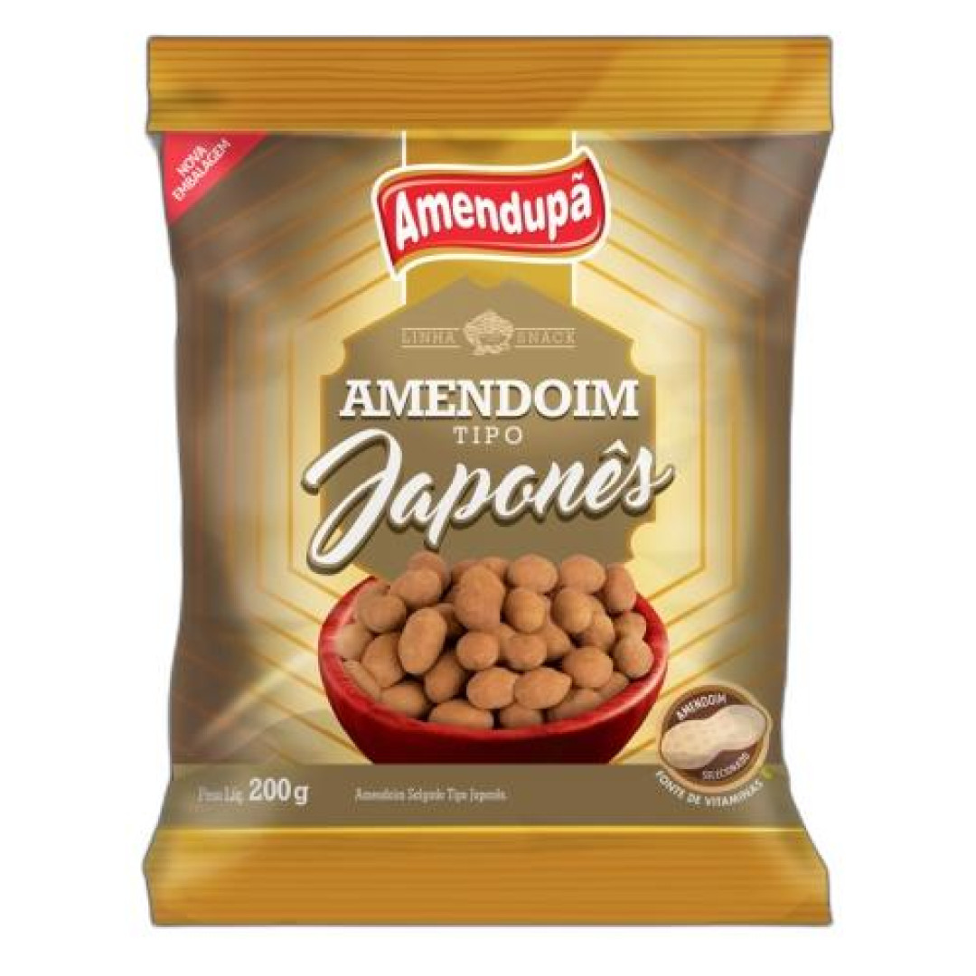 Detalhes do produto Amendoim Pc 200Gr Japones Amendupa Salgado