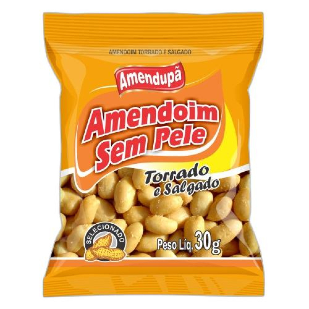 Detalhes do produto Amend Torrado Sem Pele 40X30Gr Amendupa Sem Pele