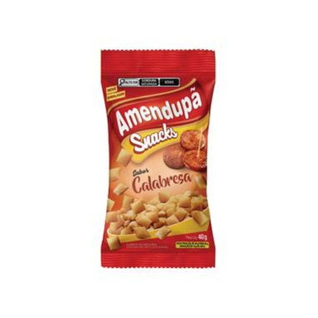 Detalhes do produto Salg Snacks 40G Amendupa. Calabresa